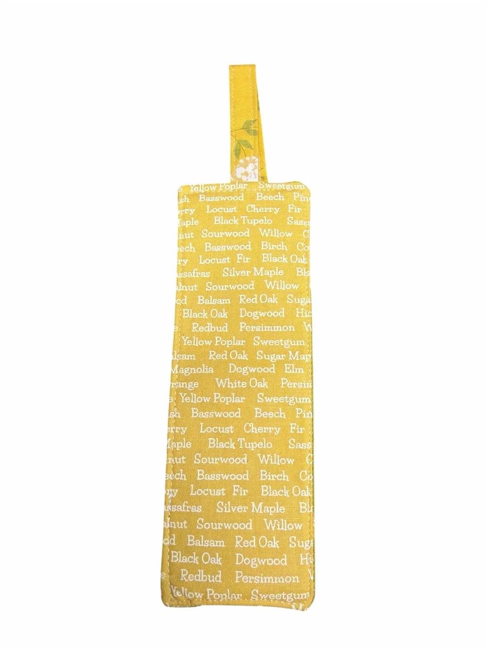 Hand Crafted Reversible Fabric Bookmark Print 7” x 2.5”